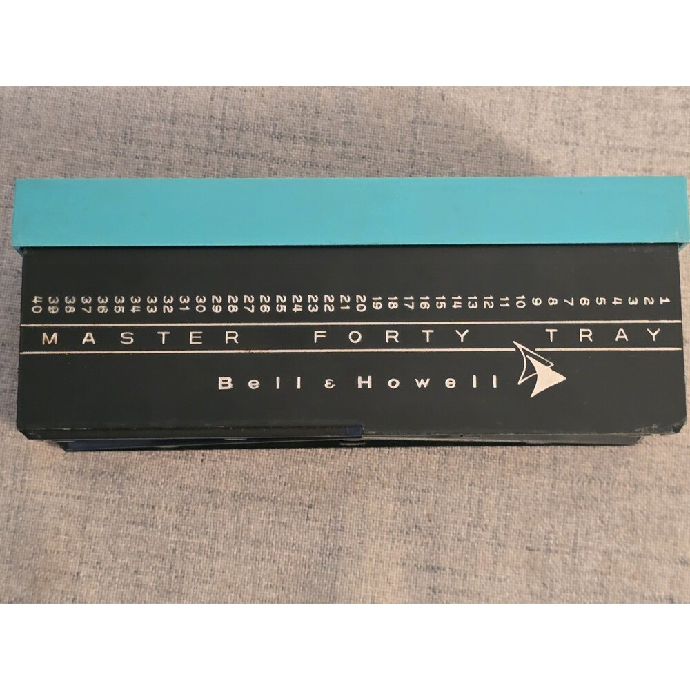 Vintage Bell & Howell Master Forty Tray for 35mm Slide Projector - 40 Slot Case